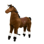 Cheval de selle Amadeus (couleur : bai) – taille XL pour les enfants à partir de 8 ans et les adultes mesurant plus de 120 cm | capacité de charge : 100 kg