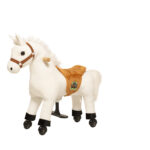 Riding Horse Snowy (color: white) – size XS for children ages 2–4 and taller than 83 cm | weight capacity 40 kg