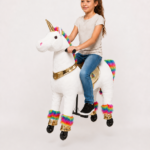 Licorne Rainbow multicolore, taille M/L, pour les enfants de 5 à 9 ans mesurant plus de 120 cm | Poids maximal : 80 kg