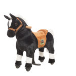 Paard Maharadsja zwart – maat XS voor kinderen vanaf 2-4 jaar >83 cm | Draaggewicht 40kg