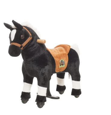 Paard Maharadsja zwart – maat XS voor kinderen vanaf 2-4 jaar >83 cm | Draaggewicht 40kg