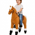 Reitpferd Simba (Farbe: hellbraun) – Größe S für Kinder ab 3-5 Jahren und Größer >105cm | Traglast 55kg