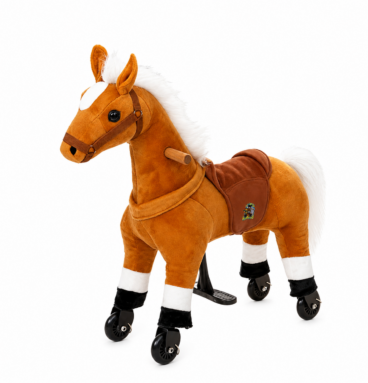 Rijpaard Simba (kleur: lichtbruin) – maat XS voor kinderen van 2-4 jaar en groter >83 cm | draagvermogen 40 kg