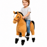 Pferd Storm (Farbe: hellbraun) – Größe XS für Kinder ab 2-4 Jahren und Größer >83cm | Traglast 40kg